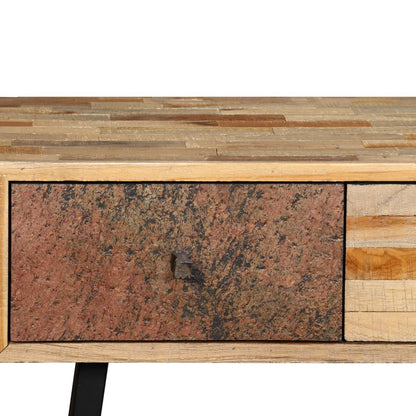 Tavolo Consolle in Legno Massello di Teak 120x30x76 cm | homemem39