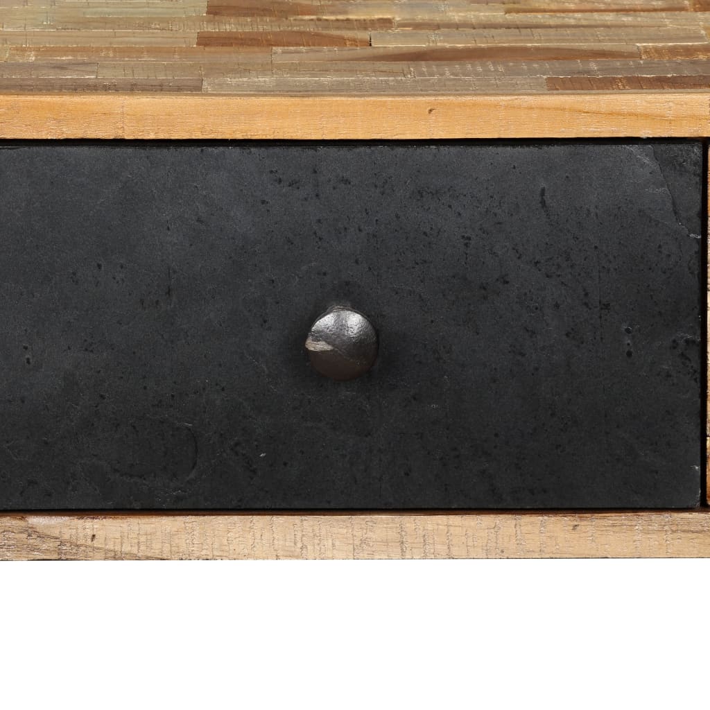 Tavolo Consolle in Legno Massello di Teak 120x30x76 cm - homemem39