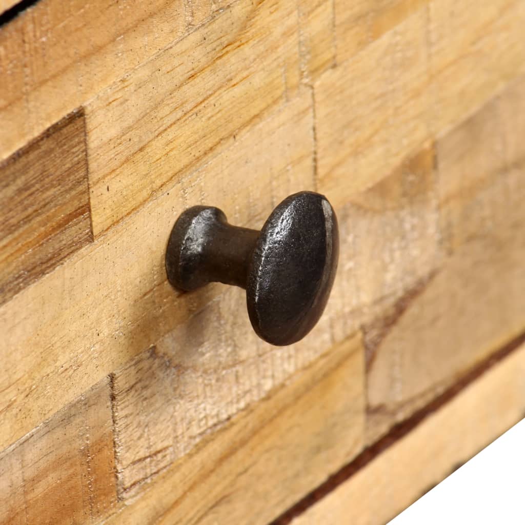 Tavolino da Salotto in Legno di Teak di Recupero 90x65x40 cm | homemem39