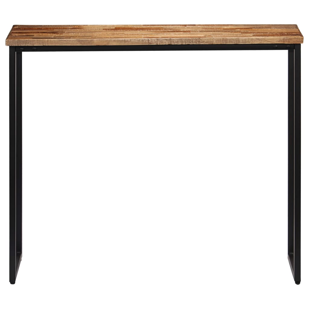 Tavolo Consolle in Legno Massello di Teak 90x30x76 cm - homemem39