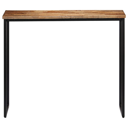 Tavolo Consolle in Legno Massello di Teak 90x30x76 cm - homemem39