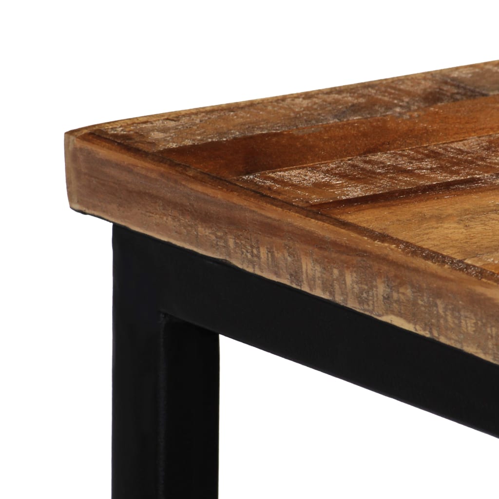 Tavolo Consolle in Legno Massello di Teak 90x30x76 cm - homemem39
