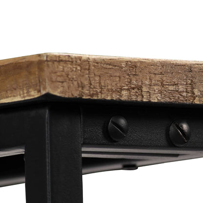 Tavolo Consolle in Legno Massello di Teak 90x30x76 cm | homemem39