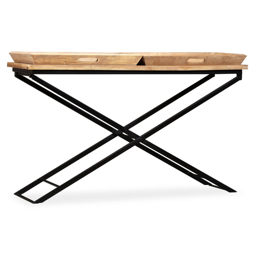Tavolino Consolle in Legno Massello di Mango 130x40x80 cm | homemem39