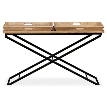 Tavolino Consolle in Legno Massello di Mango 130x40x80 cm | homemem39