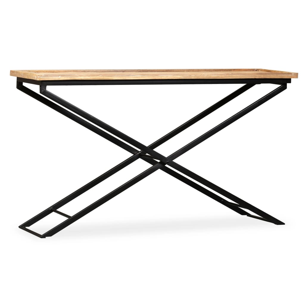 Tavolino Consolle in Legno Massello di Mango 130x40x80 cm | homemem39
