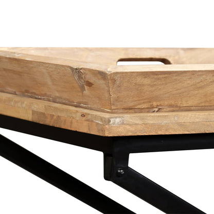 Tavolino Consolle in Legno Massello di Mango 130x40x80 cm | homemem39