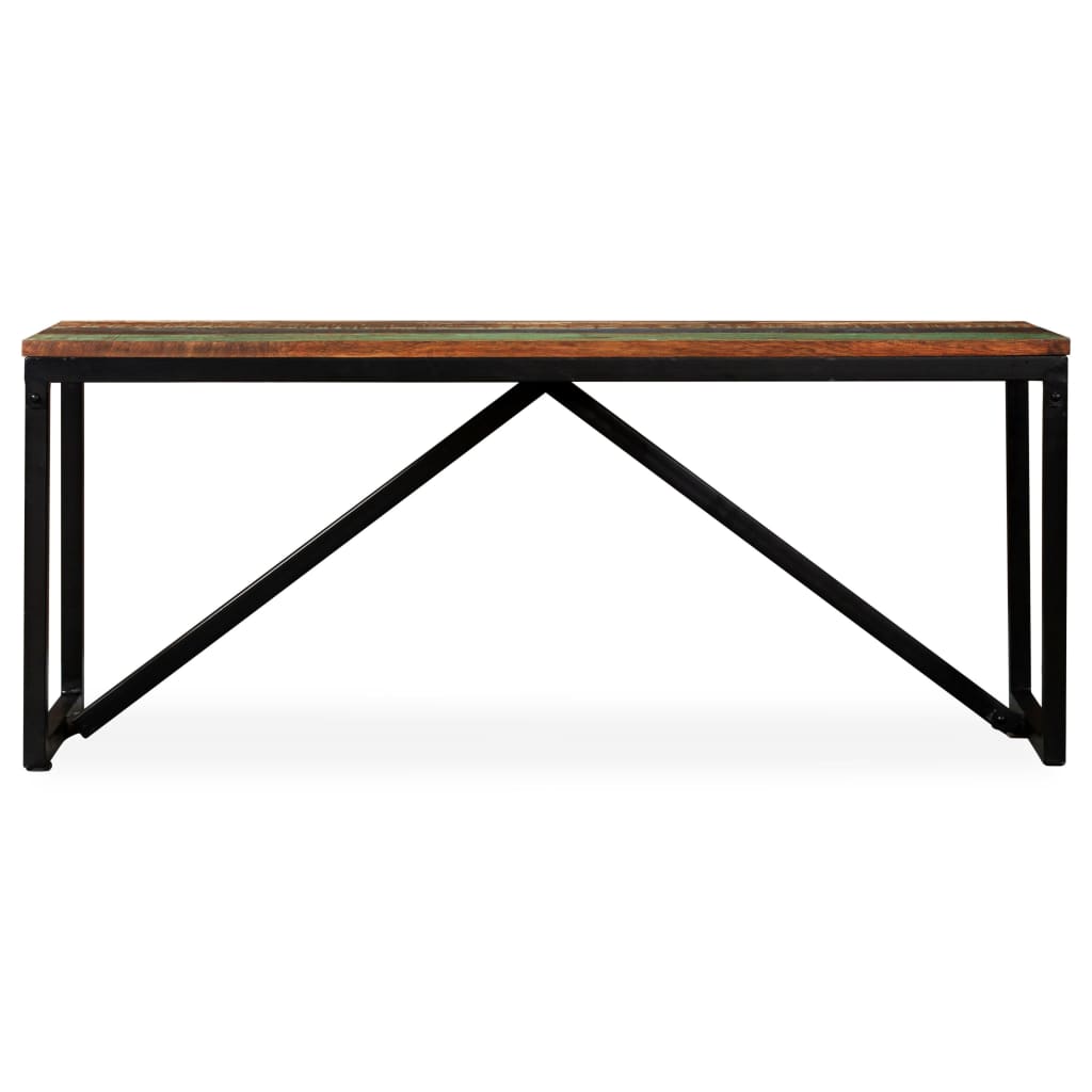 Panca in Legno Massello di Recupero 110x35x45 cm | homemem39