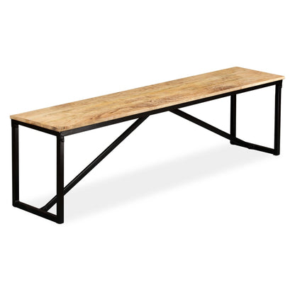 Panca in Legno Massello di Mango 160x35x45 cm | homemem39