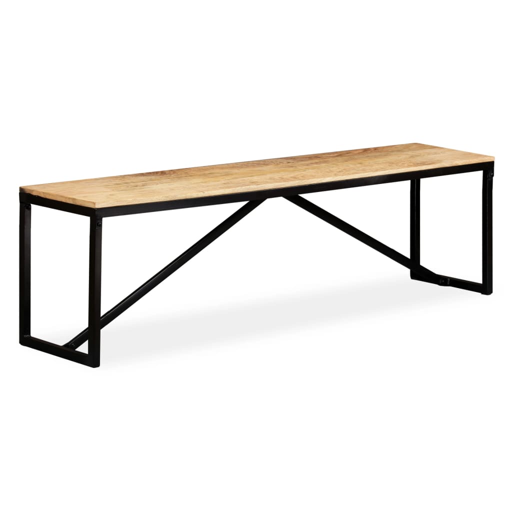 Panca in Legno Massello di Mango 160x35x45 cm | homemem39