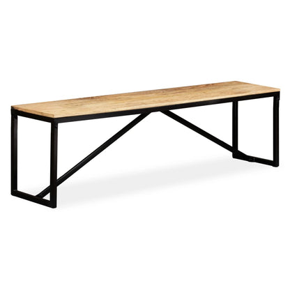 Panca in Legno Massello di Mango 160x35x45 cm | homemem39