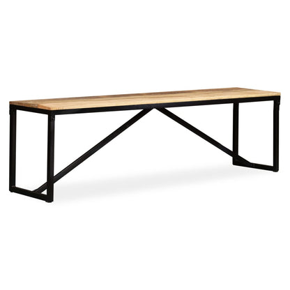 Panca in Legno Massello di Mango 160x35x45 cm | homemem39
