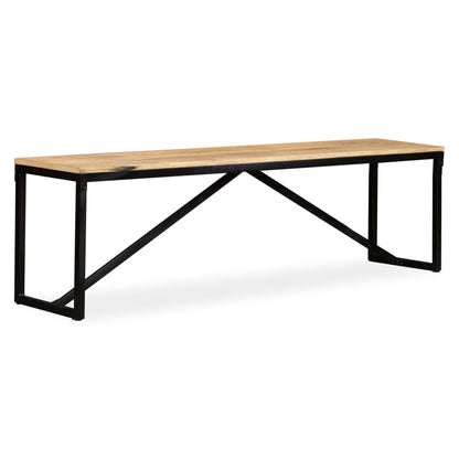 Panca in Legno Massello di Mango 160x35x45 cm | homemem39