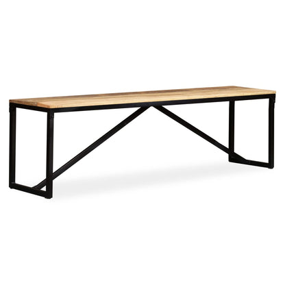 Panca in Legno Massello di Mango 160x35x45 cm | homemem39