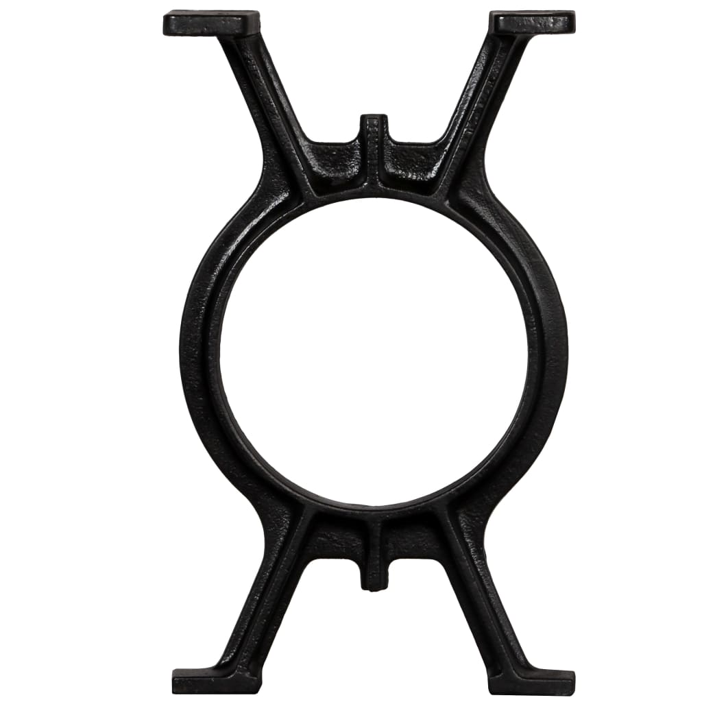 Gambe per Panca 2 pz a Forma di O in Ghisa