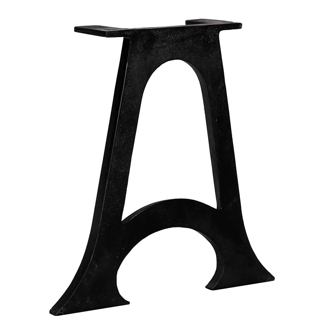 Gambe per Tavolino da Caffè 2 pz Base ad Arco Forma di A Ghisa