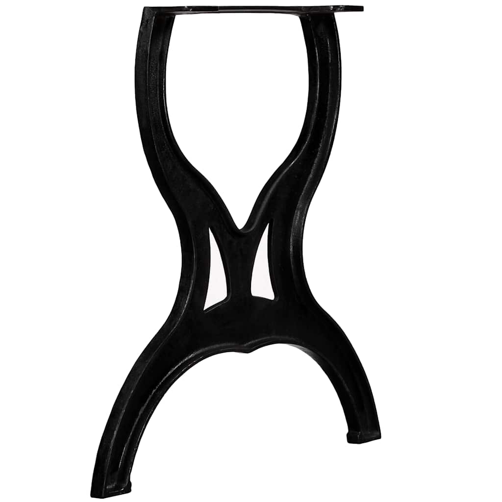 Gambe per Tavolo da Pranzo 2 pz a Forma di X in Ghisa