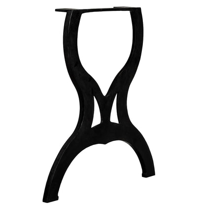 Gambe per Tavolo da Pranzo 2 pz a Forma di X in Ghisa