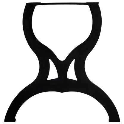 Gambe per Tavolo da Pranzo 2 pz a Forma di X in Ghisa