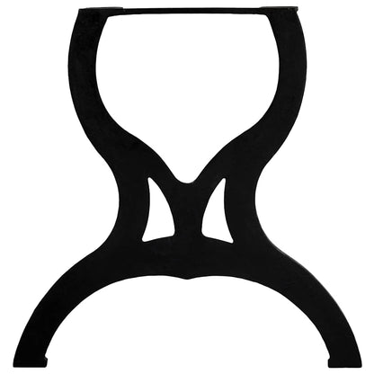 Gambe per Tavolo da Pranzo 2 pz a Forma di X in Ghisa
