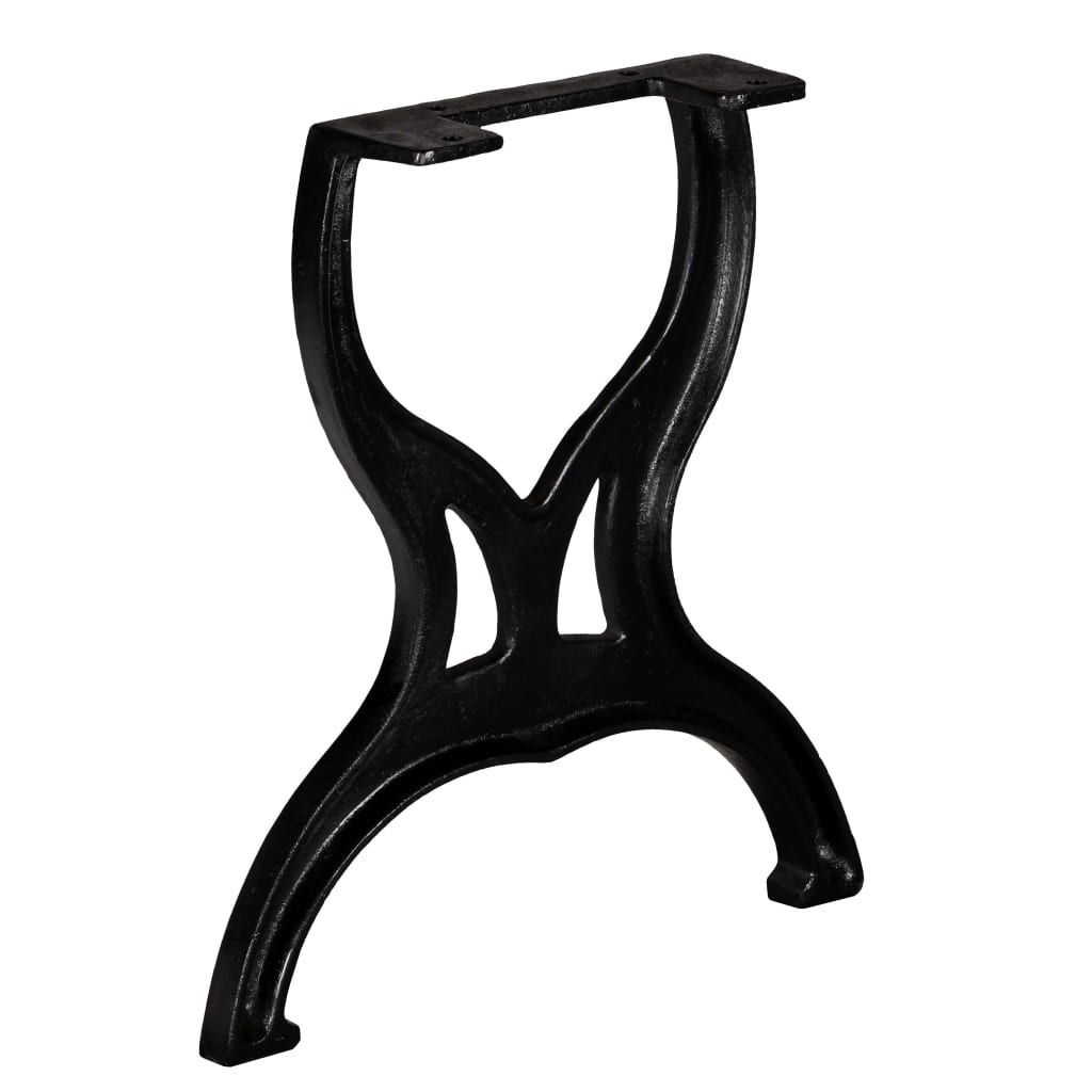 Gambe per Panca 2 pz a Forma di X in Ghisa