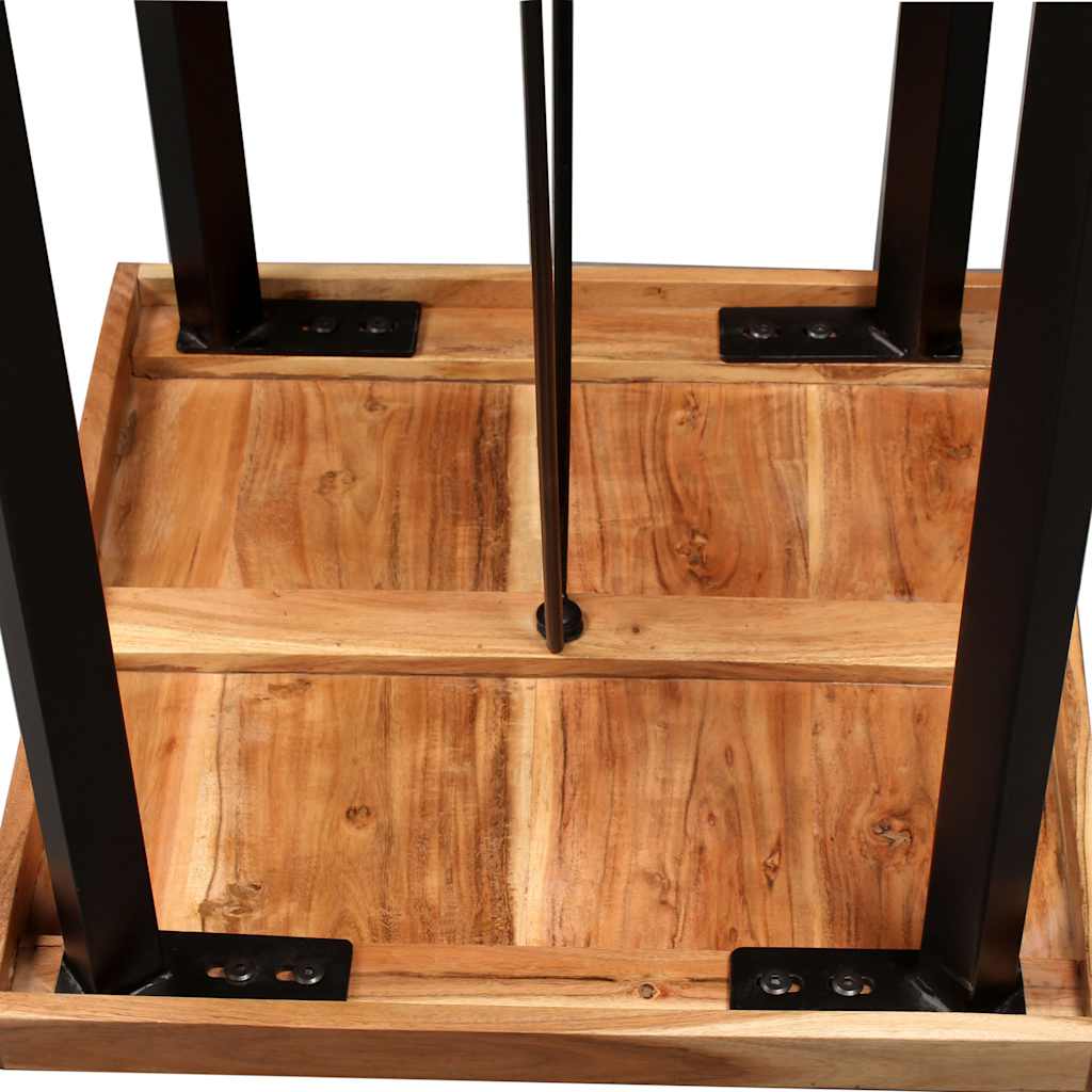 Tavolino da Bar in Legno Massello di Acacia 60x60x107 cm | homemem39