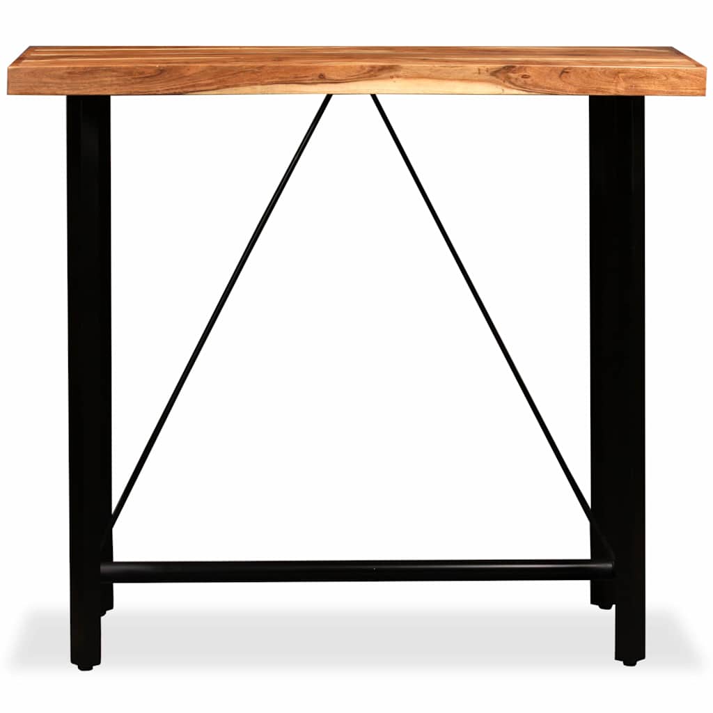 Tavolino da Bar in Legno Massello di Acacia 120x60x107 cm | homemem39