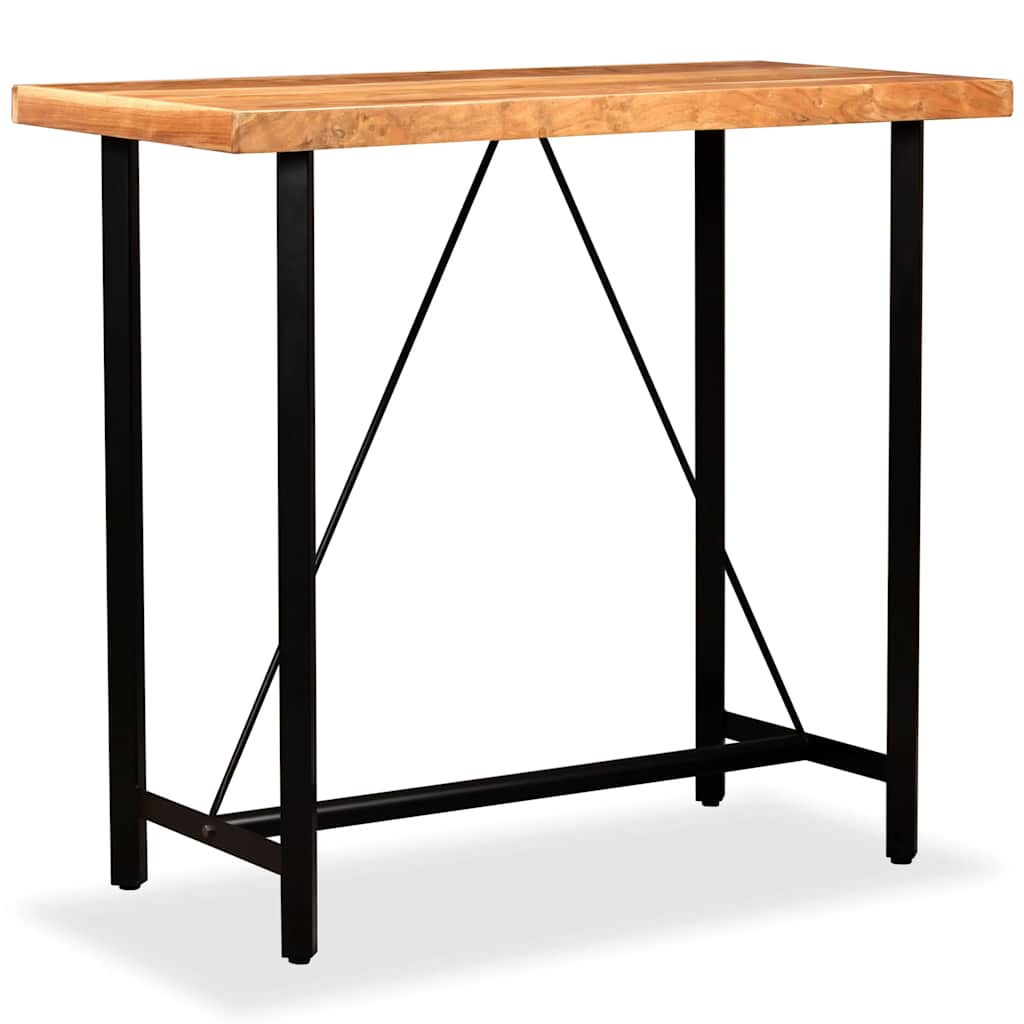 Tavolino da Bar in Legno Massello di Acacia 120x60x107 cm | homemem39