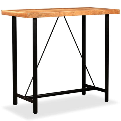 Tavolino da Bar in Legno Massello di Acacia 120x60x107 cm | homemem39