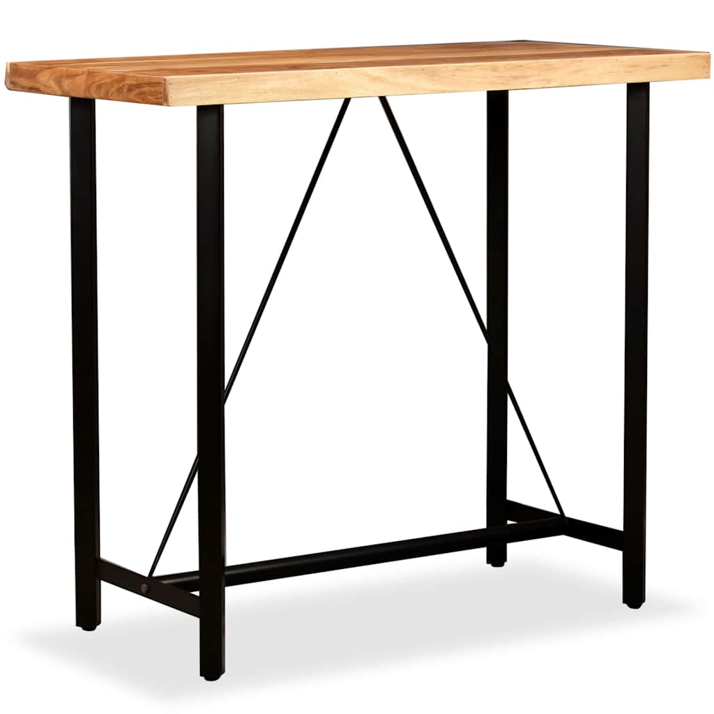 Tavolino da Bar in Legno Massello di Acacia 120x60x107 cm | homemem39