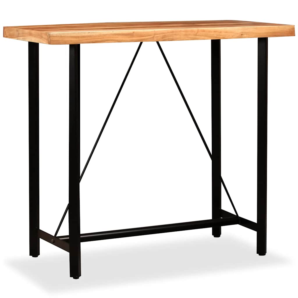 Tavolino da Bar in Legno Massello di Acacia 120x60x107 cm | homemem39