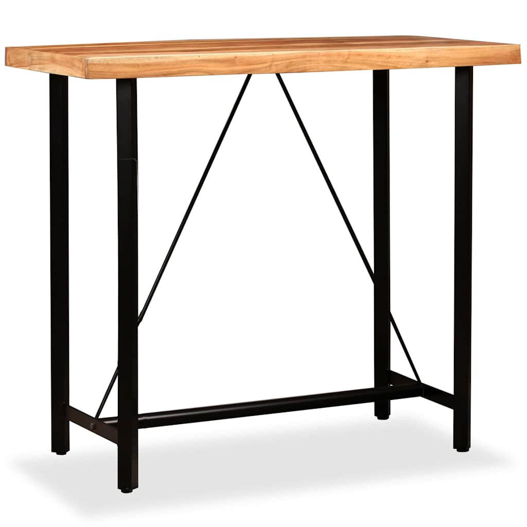 Tavolino da Bar in Legno Massello di Acacia 120x60x107 cm | homemem39