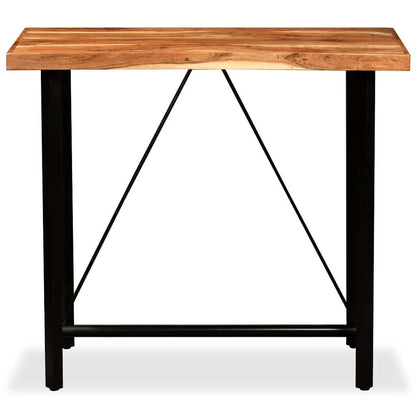Tavolino da Bar in Legno Massello di Acacia 120x60x107 cm | homemem39