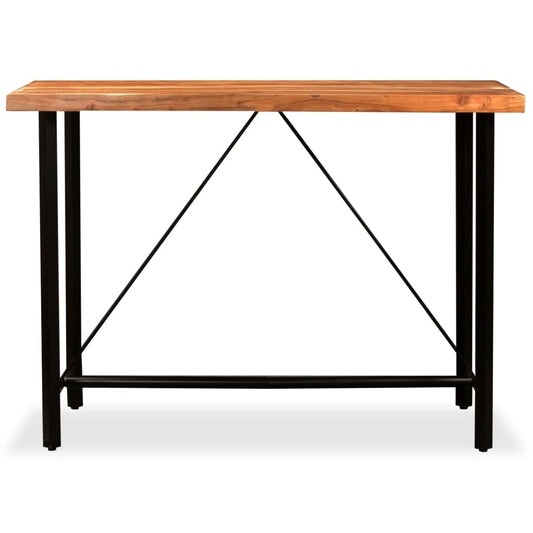 Tavolino da Bar in Legno Massello di Acacia 150x70x107 cm | homemem39