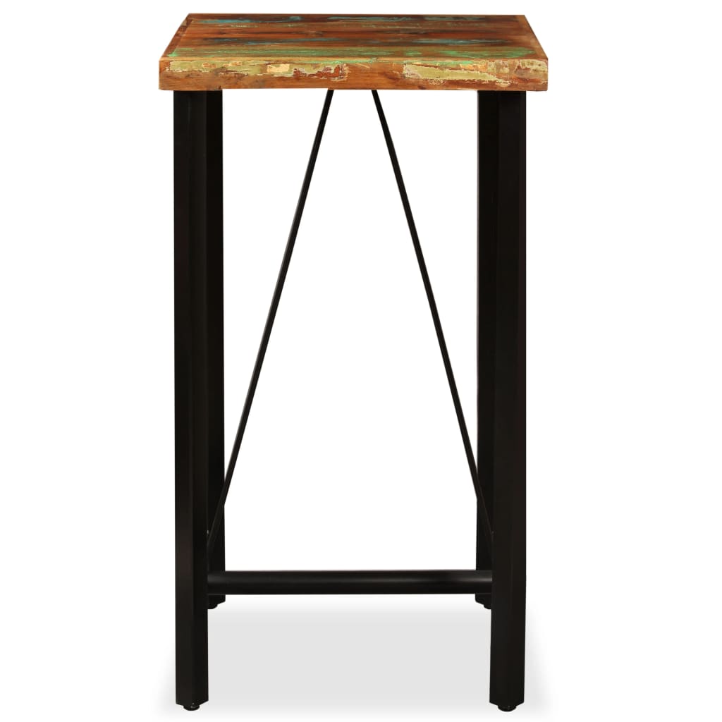 Tavolo da Bar in Legno Massello di Recupero 60x60x107 cm | homemem39