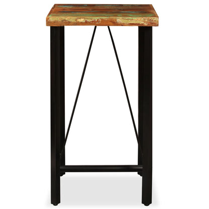 Tavolo da Bar in Legno Massello di Recupero 60x60x107 cm | homemem39