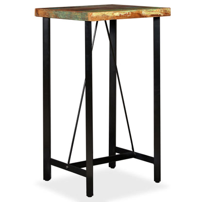 Tavolo da Bar in Legno Massello di Recupero 60x60x107 cm | homemem39