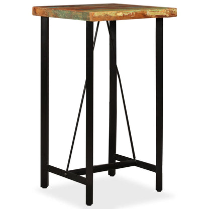 Tavolo da Bar in Legno Massello di Recupero 60x60x107 cm | homemem39