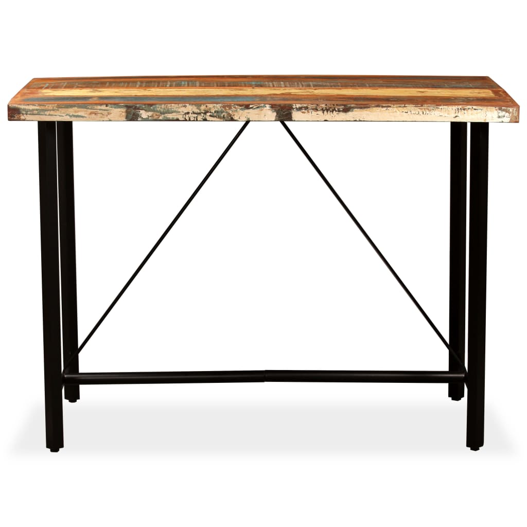 Tavolino da Bar in Legno Massello di Recupero 150x70x107 cm | homemem39