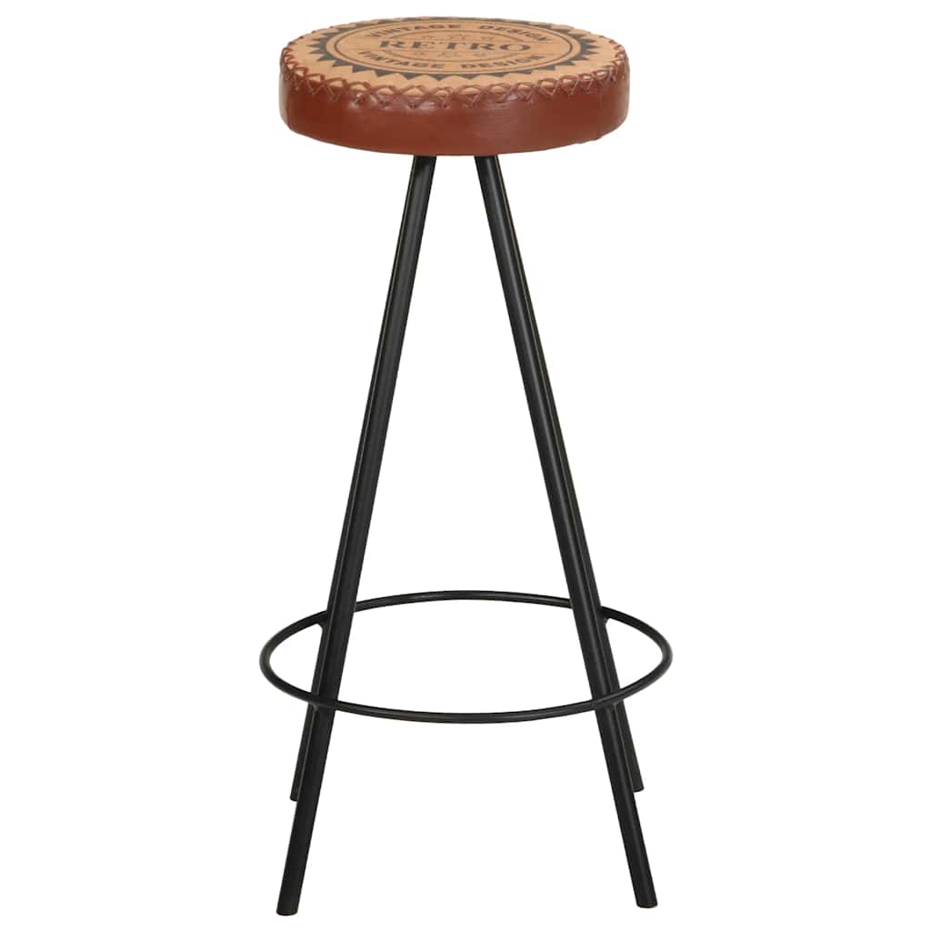 Sgabelli da Bar 4 pz in Vera Pelle | homemem39