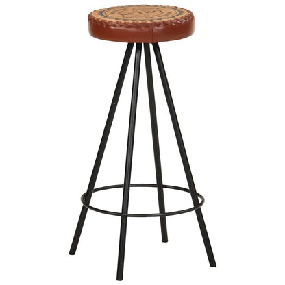 Sgabelli da Bar 4 pz in Vera Pelle | homemem39
