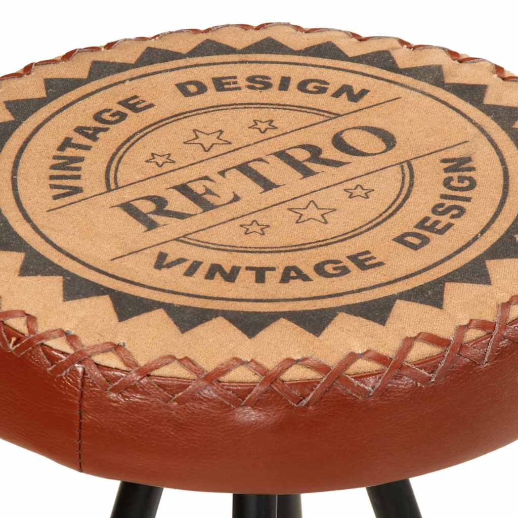 Sgabelli da Bar 4 pz in Vera Pelle | homemem39