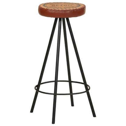 Sgabelli da Bar 4 pz in Vera Pelle | homemem39