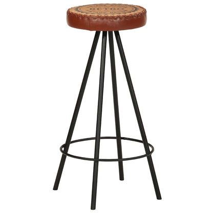 Sgabelli da Bar 4 pz in Vera Pelle | homemem39