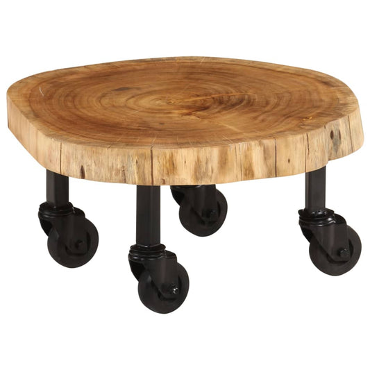 Tavolino da Salotto in Legno Massello di Acacia 60x55x25 cm | homemem39