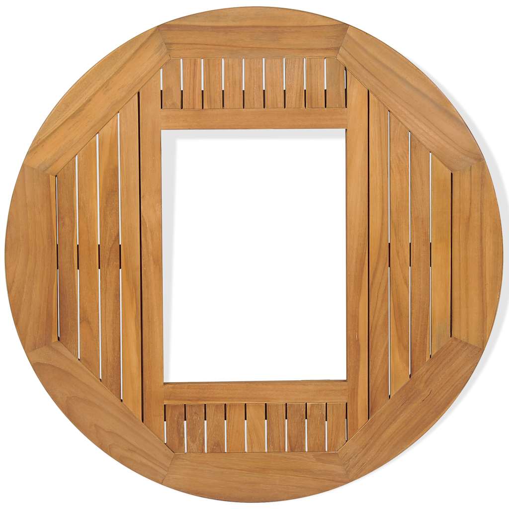 Piano Tavolo per Cassa di Birra in Legno di Teak 70 cm | homemem39