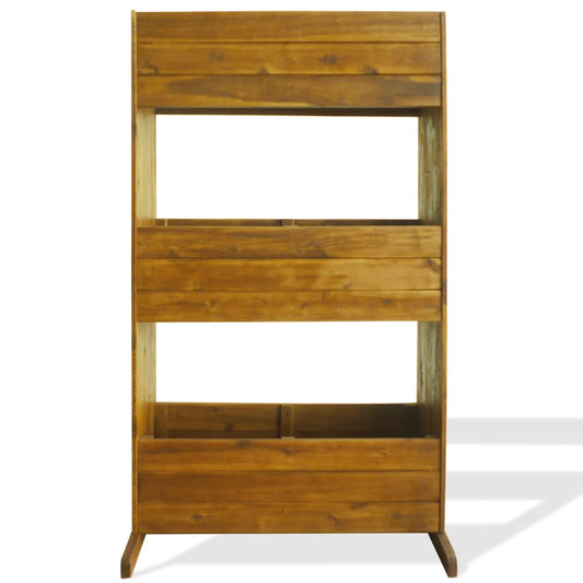 Letto Rialzato da Giardino a 3 Livelli Legno Massello di Acacia | homemem39