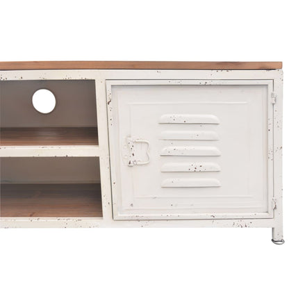 Mobile TV 120x30x40 cm Bianco - homemem39
