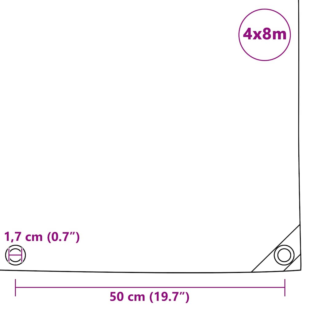 Telone 650 g/m² 4x8 m Blu