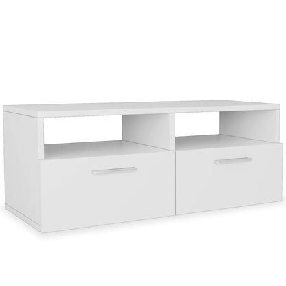 Mobile Porta TV in Legno Multistrato 95x35x36 cm Bianco - homemem39